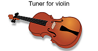 Online tuner for violin