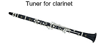 Online tuner for clarinet