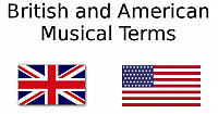 Musical terms in British and American in music theory