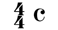4/4 time signature example