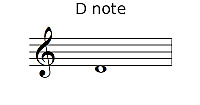 D music note