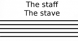 The staff (stave)