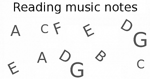 Reading music notes