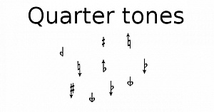 Quarter tones