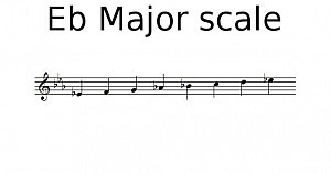 E flat Major scale