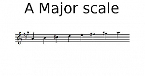 A Major scale