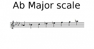 A flat Major scale