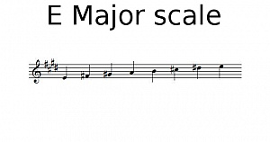 E Major scale