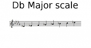 D flat Major scale