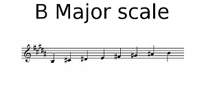 B Major scale