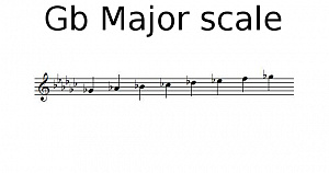 G flat Major scale