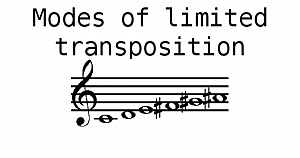 Modes of limited transposition
