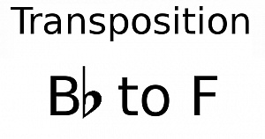 Transpose Bb to F