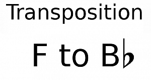 Transpose F to Bb