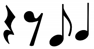 Relations between note and rest values