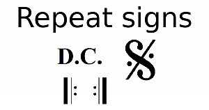Repeat signs