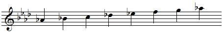 A flat major scale A flat major scale