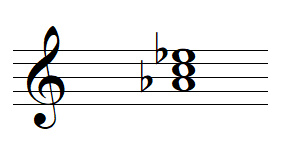 A flat major perfect chord triad