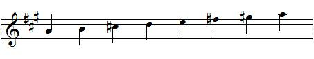 A major scale