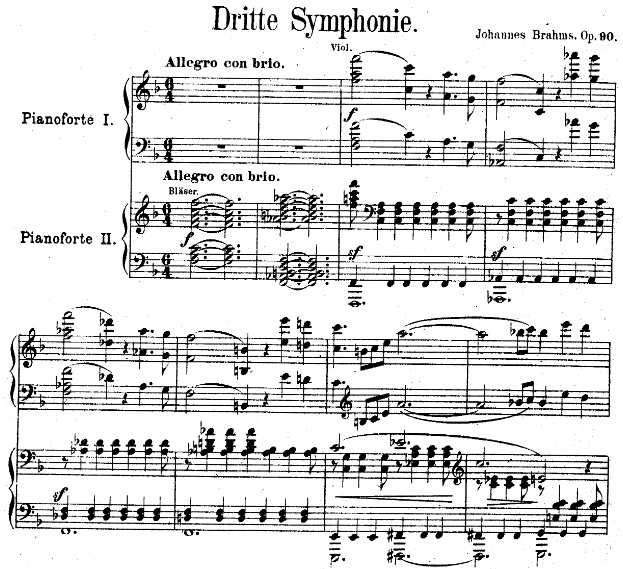 Brahms, Symphony No.3, Allegro con brio