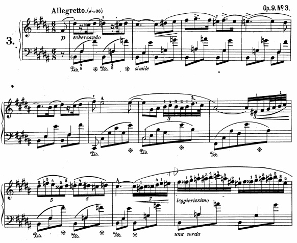 Chopin, Nocturne opus 9 n°3 Chopin, Nocturne opus 9 n°3