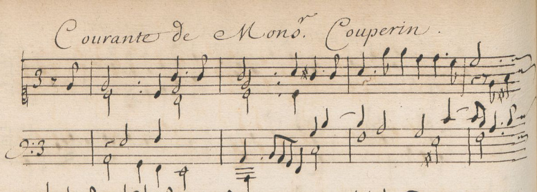 Courante for harpsichord by François Couperin (1668 - 1733)