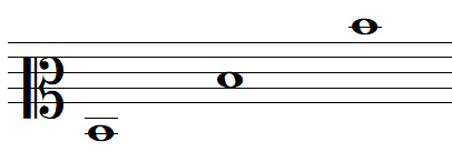 Some D notes in mezzo-soprano clef