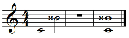 Doubly augmented seventh Doubly augmented seventh