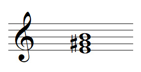 E major perfect chord triad