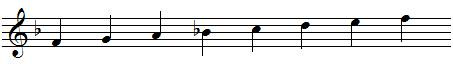 F major scale F major scale