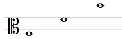 Some F notes in mezzo-soprano clef