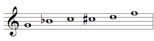 G blues scale