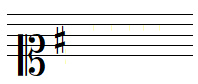 G major key signature in soprano clef