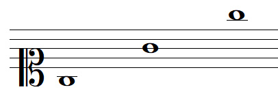 Some G notes in soprano clef