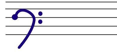 How to draw a baritone clef