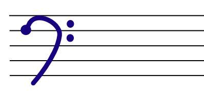How to draww a bass clef