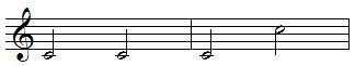 inversion unison - octave