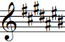 Key signature with seven sharps