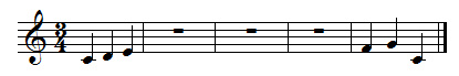 Multiple measure rests