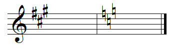 Natural key signature