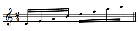 notes, successions of thirds