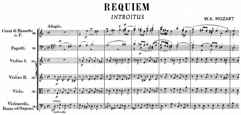 Introitus from Requiem, Mozart