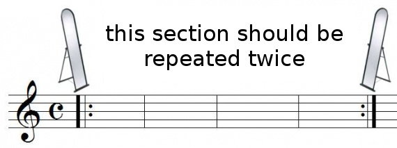 simple repeat signs