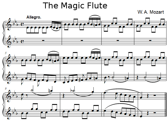 The Magic Flute by Wolfgang Amadeus Mozart