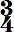 time signature 3/4