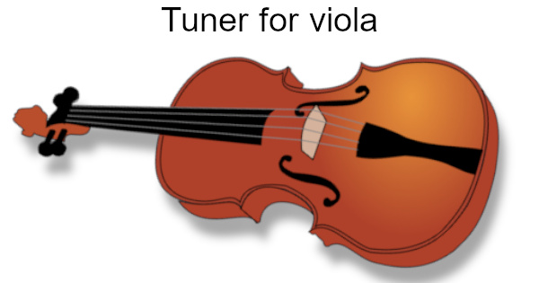 Online tuner for viola