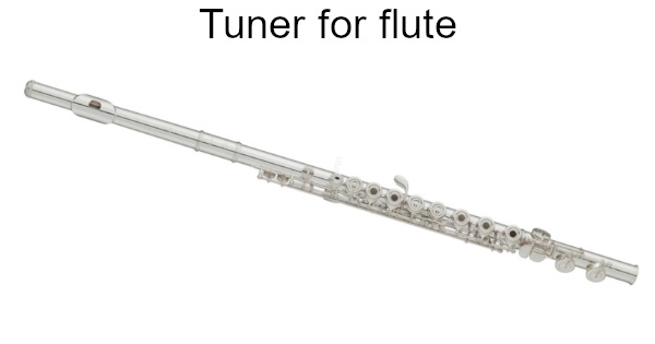 Online tuner for flute
